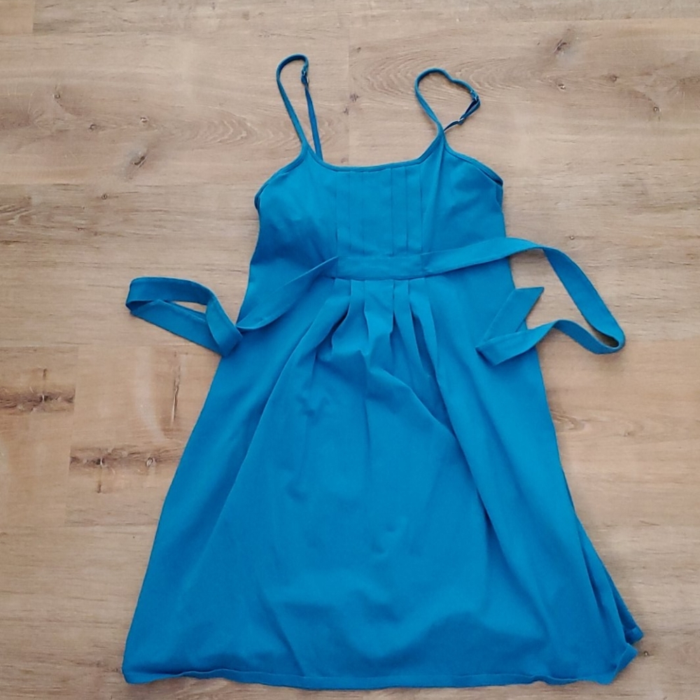 Blue Spaghetti Strap Dress